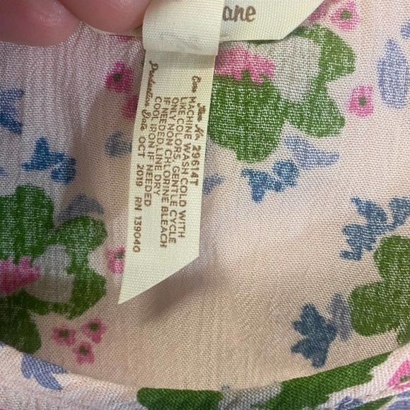 Matilda Jane Pink Floral With Lace Long Sleeve Bell Sleeve Flowy Top Siz… - Picture 11 of 12